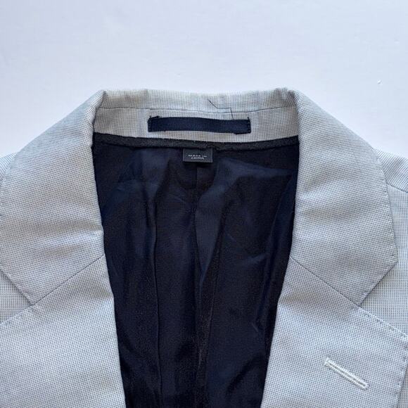 J.Crew Ludlow 36R J.Crew Ludlow Blazer Suit Jacket Mens Italian Cotton Tessuti - Picture 8 of 16